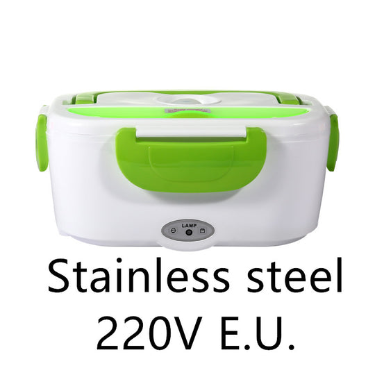 Kitchen Electric Heated Lunch Box Stainless Steel School Picnic Food