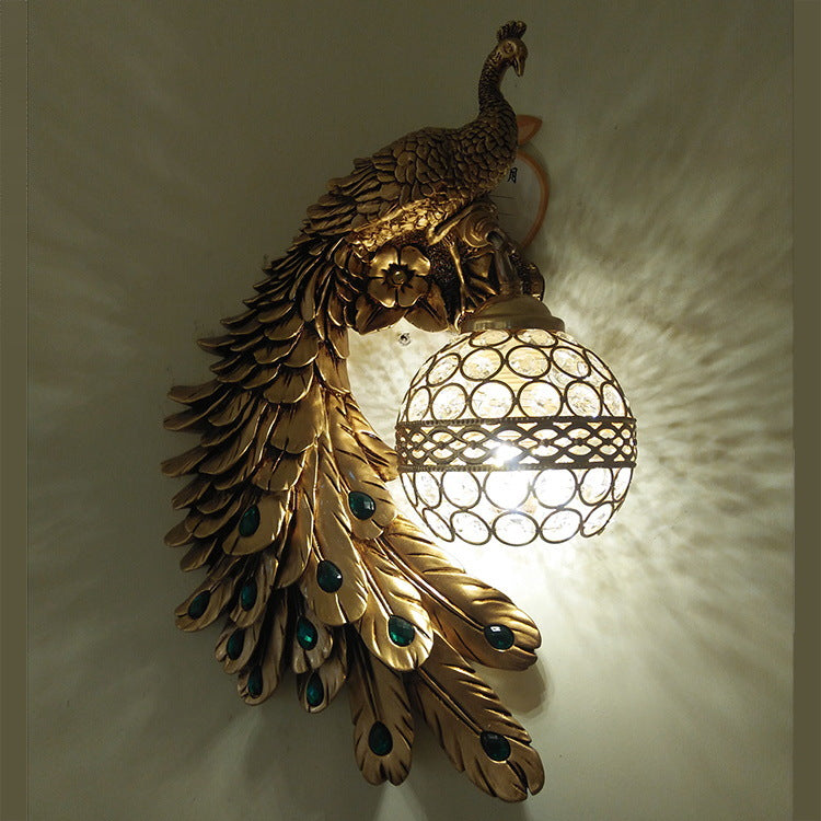 Retro Aisle LED Peacock Wall Lamp - Kitchen & Cozy