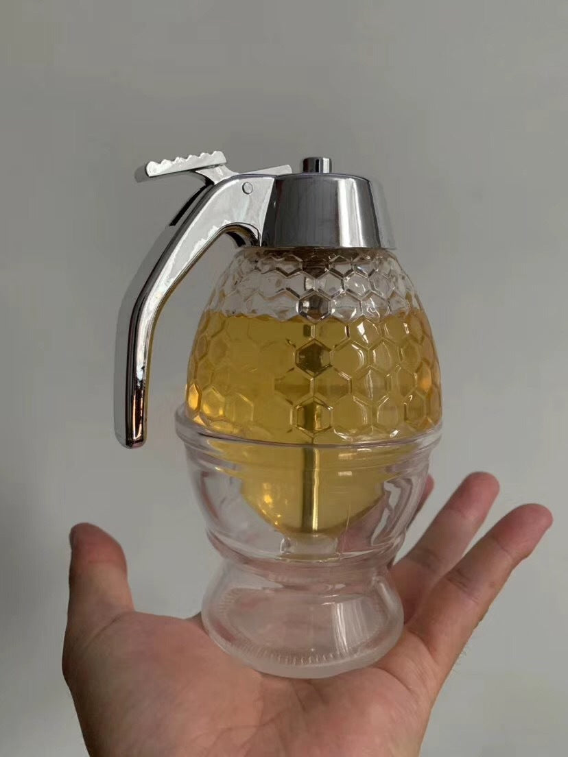 Squeeze Bottle Honey Jar Container Bee Drip Dispenser Kettle Storage 
