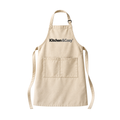 Kitchen&Cozy Beige Kitchen Apron with Adjustable Neck Strap and Front Pockets