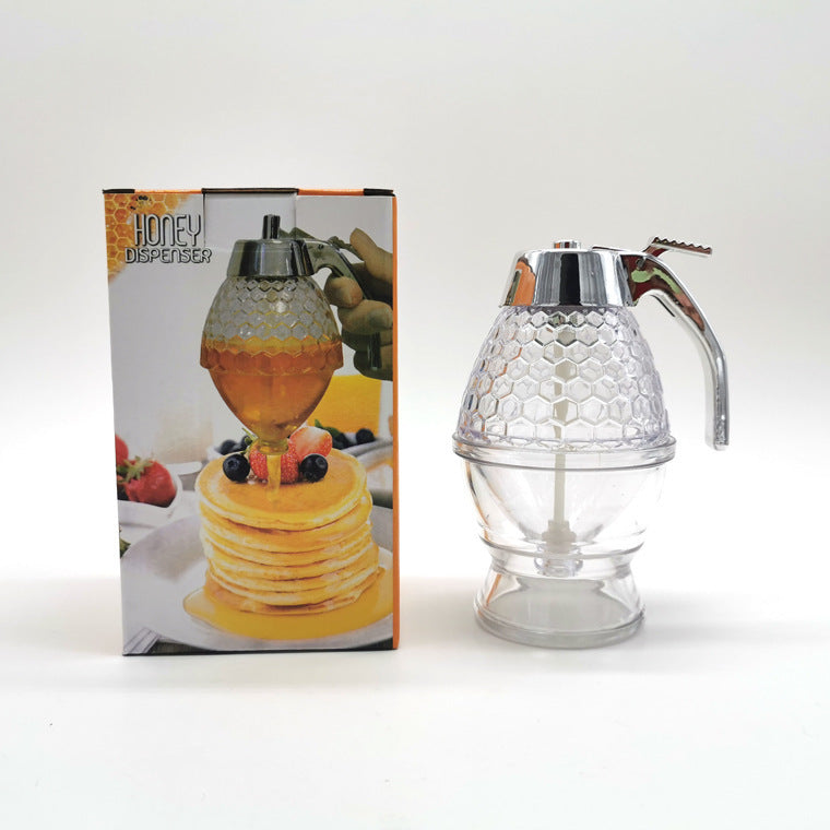 Squeeze Bottle Honey Jar Container Bee Drip Dispenser Kettle Storage 