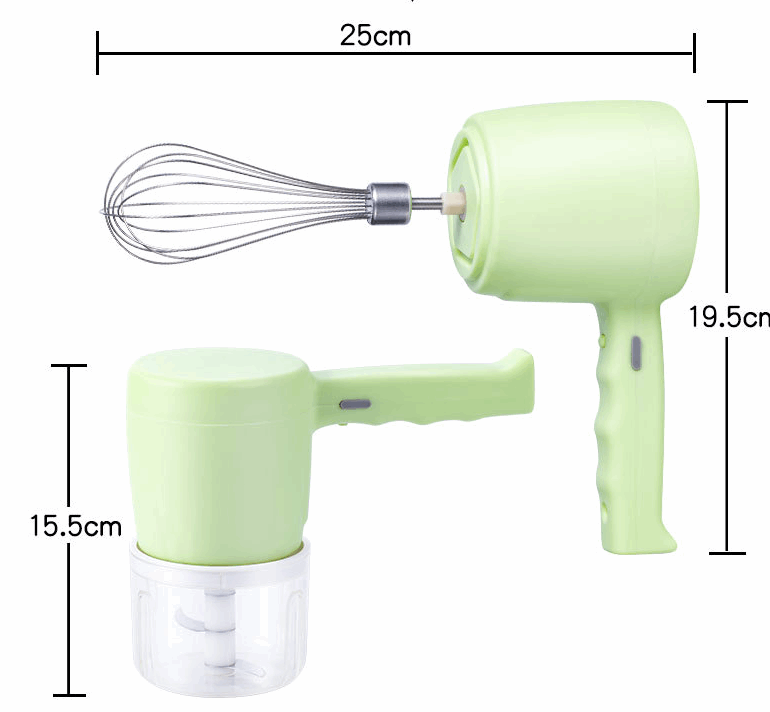 Blender 2 In 1 Multifunctional Electric Hand Mixer USB Planetary Handheld Mixer With Bowl Food Processors Chopper Beater Frother