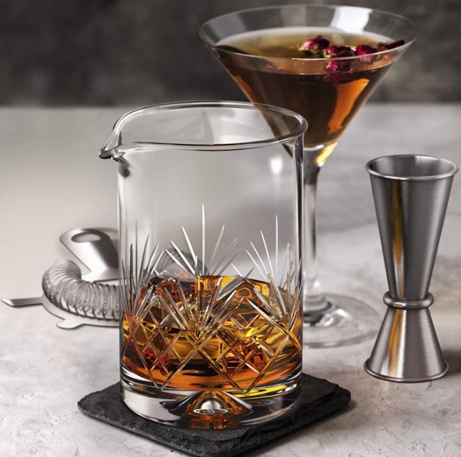 Ice Strainer Crystal Glass Stainless Steel Cocktail Shaker Cocktail Set